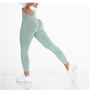 NVGTN sage green seamless leggings
